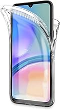 Visiodirect Samsung Galaxy A05S 4G Full Body Protective Front and Back Transparent Shockproof Case Cover 360 Degree