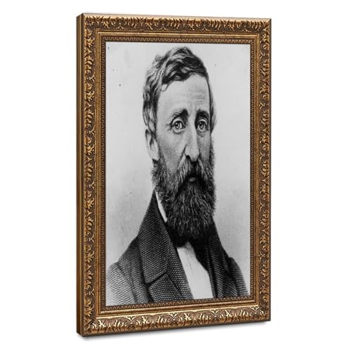 Cadre à suspendre Henry David Thoreau portrait 1879 impression sans reflet