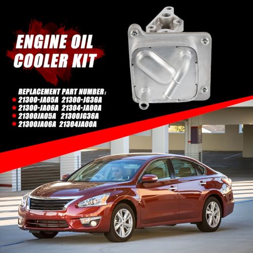 Engine Oil Cooler Kit with Gasket Compatible with 2007-2013 Nissan Altima 2008-2013 Rogue 2007-2011 Sentra L4 2.5L Replaces 21300-JA06A 21304-JA00A 918-402 - Image 5