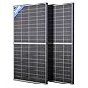 Callsun N-Type 16BB 400W Bifacial Solar Panel, 2Pcs 200 Watt Solar Panel 12V, 25% High Efficiency, Dual-module Parallel Anti-Shade Design, for RV Van Marine Home Rooftop Off-Grid Systems (2 Pack 200W)