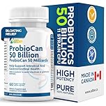 Allbe Probiotics for Men & Womens - 50 Billion CFU with 11 Strains, Lactobacillus, Acidophilus and L. Gasseri - Support Gut Health, Digestion, Weight Management and Bloating Relief - 60 Vegan Capsules, 1 Per Day