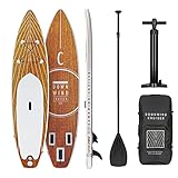 RELAJADO: Luce el sol, el agua llama y la tabla de SUP de Capital Sports espera a conquistar los mares y ríos. Con la tabla de SUP viene incluido un remo para ir de pie en la tabla, con el que puedes disfrutar de forma relajada por lagos o ríos.