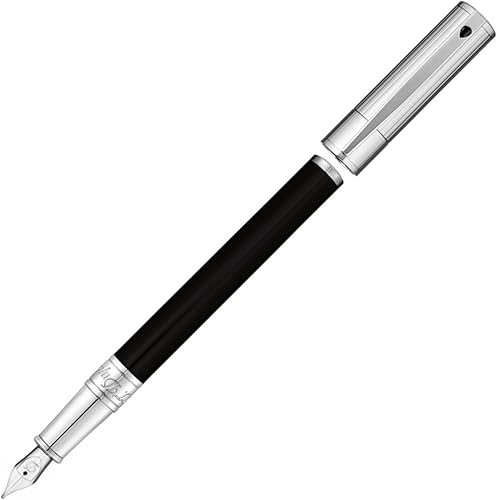 S.T. Dupont D-Initial Fountain Pen Duo Tone/Chrome, D-260204