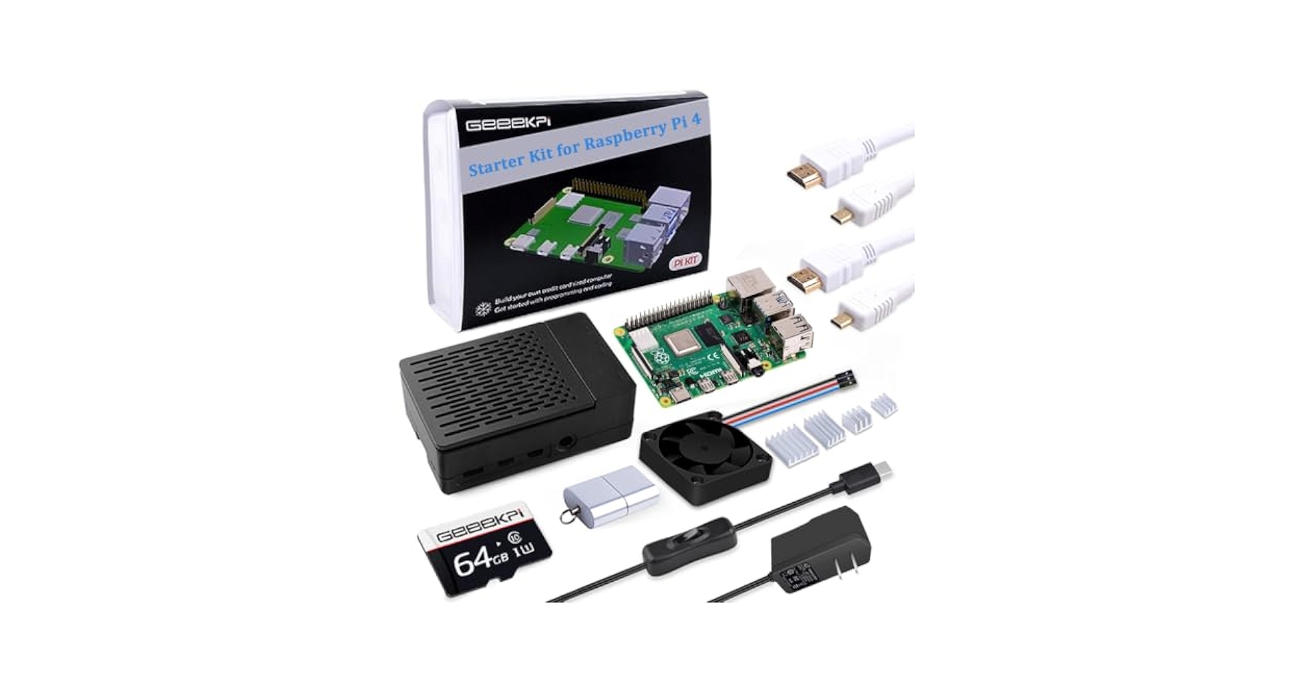 【値下げ】Vesiri Raspberry Pi 4B Starter Kit Raspberry Pi 4B Starter Kit - PiShop.us