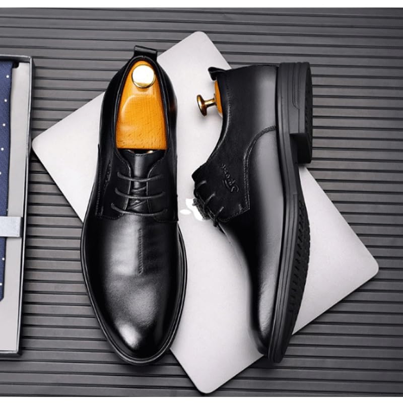 Men's Dress Shoes Slip On Pointed Toe Derbys Classic Formal Business Shoes Casual Summer Breathable Soft Sole2