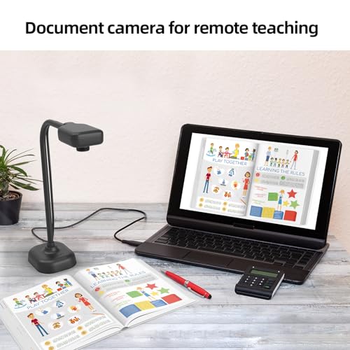 Document Camera for Teachers and Classroom, Gawervan USB Webcam/Doc Camera Built-in Mic— Mac OS, Windows, Chromebook Compatible for Live Demo, Web Conferencing, Distance Learning, Remote Teaching - Image 3