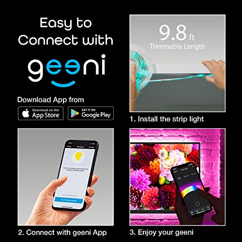 Geeni Prisma Plus Strip Smart WiFi tira de luz LED kit 9.8 pies,