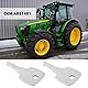 VGOL 10 Stück Zündschlüssel Ersatz AR51481 AT195302 AT145929 Kompatibel mit John Deere 955 4200 4300 4400 4500 4600 4700 5200 5300 540