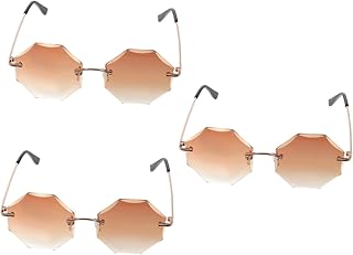 3 Pçs Óculos De Sol Sem Aro Óculos De Sol Femininos Espelho Óculos De Sol Da Moda Óculos De Sol Da Moda Para Mulheres Óculos De Sol Da Moda Para Mulheres Quay Óculos De Sol Para