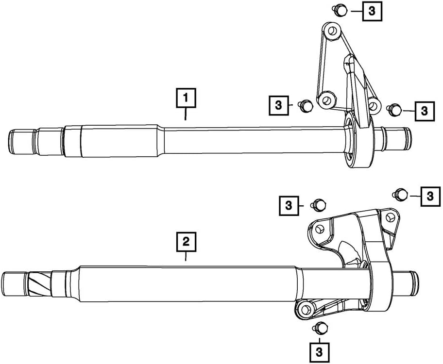 Mopar 68066178AA SHAFT INTERMEDIATE