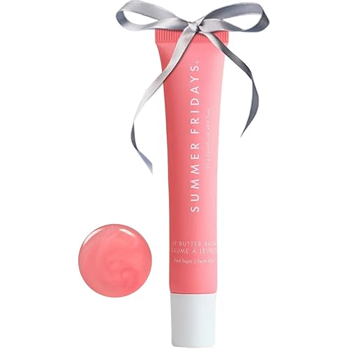Summer Fridays Tinted Lip Butter Balm - Conditioning Vegan Lip Balm for Instant Moisture, Shine & Hydration - Sheer-Tinted, Soothing Skincare - Pink Sugar (.5 Oz)