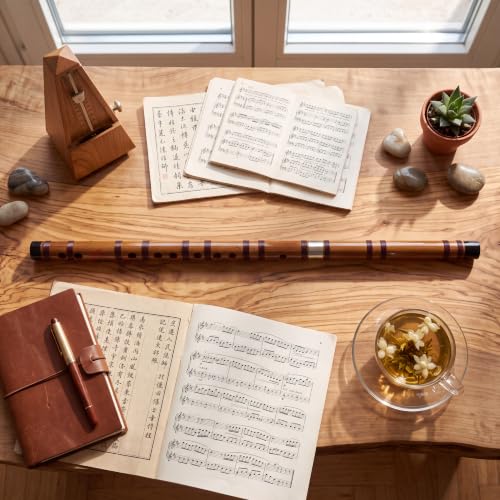 Bambusowy flet RiToEasysports, klucz F, instrument muzyczny