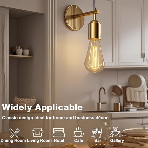 ST64 LED Edison Vintage Light Bulb with E27 Base, Warm White, Vintage Classic Antique Style, 6Pack, 6W - Image 4