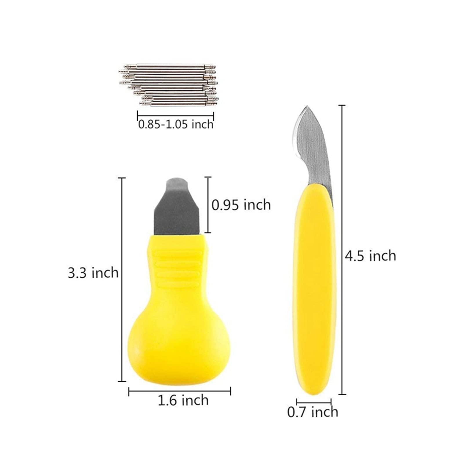 Kit d'outils de réparation de Montres, ouvre-boîtier arrière, Couteau de Retrait, différentes Tailles, 5 pièces, démontage de la Pile de Montre, Changement, Acier Inoxydable