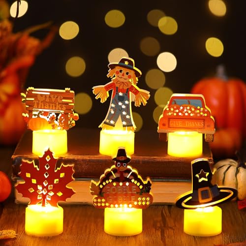 Bougies chauffe-plat LED Retisee lot de 12 sans flamme à piles pour décoration