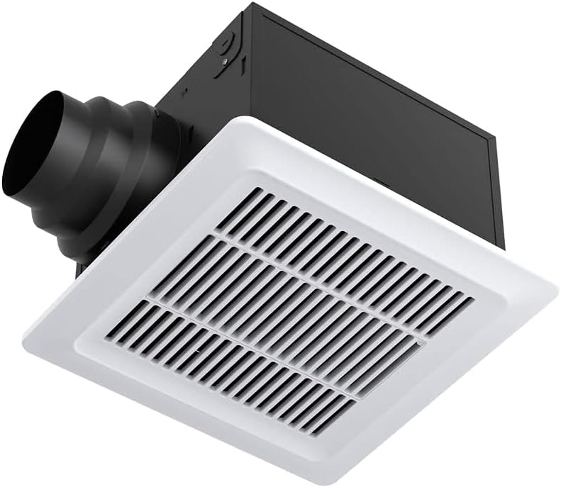 Miseno MBF080AWH MMBF080A 80 CFM 0.4 Sone Ceiling Mounted Exhaust Fan with Energy Star Rating