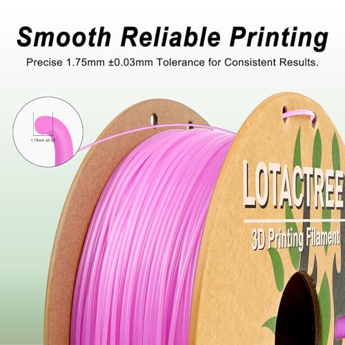 Image of Translucent Pink PLA Filament, PLA Crystal Filament 1.75mm, 1KG | Translucent Ice Pink PLA Filament Offers An Elegant, Dreamy Shade For Striking Creative Models