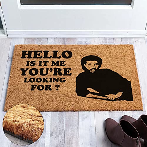 Funny Coir Doormat Is It Me You Are Looking For Welcome Front Porch Decor Doormat For The Entrance Way Personalized Rugs Non Slip Outdoor Coir Doormat Novelty House Warming Gift Mats 23.6 X 15.7 Inch #TOP3