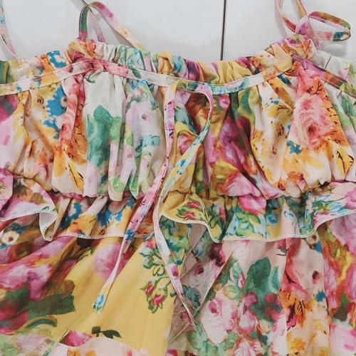 Robe d'été décontractée contre la chaleur : imprimé floral sans manches