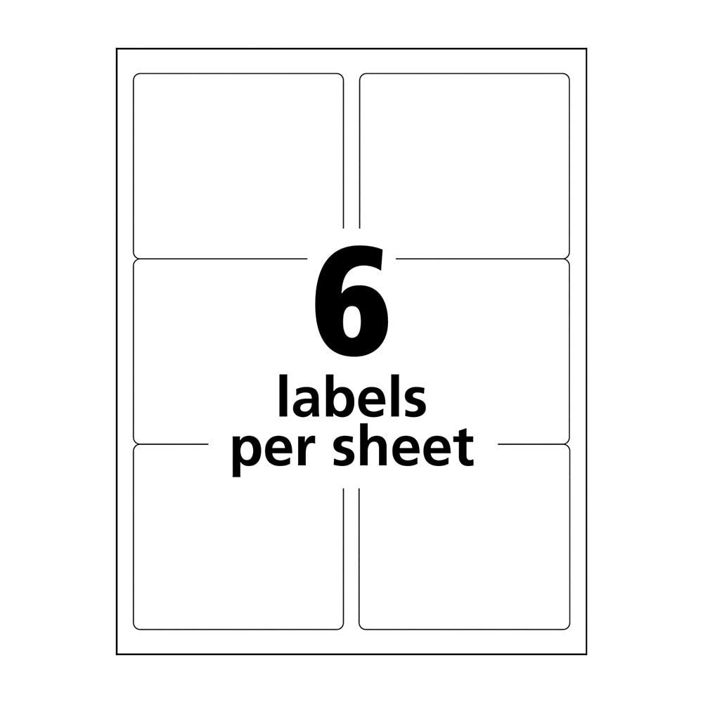 Amazon.com: Avery Printable Shipping Labels With Sure Feed, 3-1/3 X 4,  White, 1,500 Blank Mailing Labels (95940) : Everything Else