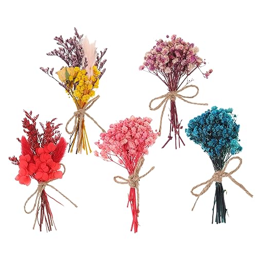 Ramos Mini de Flores Secas Coloridas para Decoración