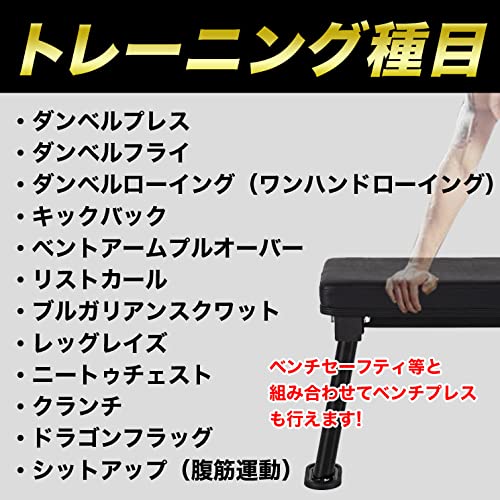 Amazon.co.jp: ファイティングロード フラットベンチDX ブラック 