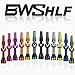 BWSHLF Tubeless Presta Valve Stem 40/44/55/60/65/70/80/100 mm, Super Light Alloy Presta Valve Stem Kit with Valve Core Remover Tool and Valve Stem Caps - Multiple Color and Size Options(Pair)