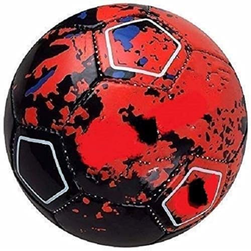 Image of Size 5 Football with Pump & Pin | PVC Leather Training Soccer Ball for Ground, Turf & Street Play | High Grip & Air Retention for Kids, Youth & Adults