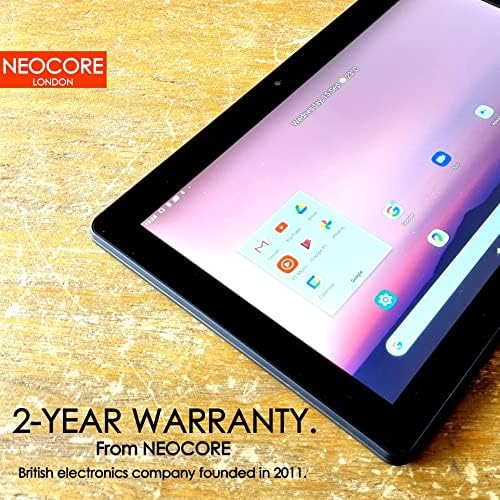 neocore E2 10 inch Google Android Tablet PC (2K Screen, 4x2GHz, 32GB+1TB SD Support, UK Brand, 2Y Warranty, HDMI, GPS)