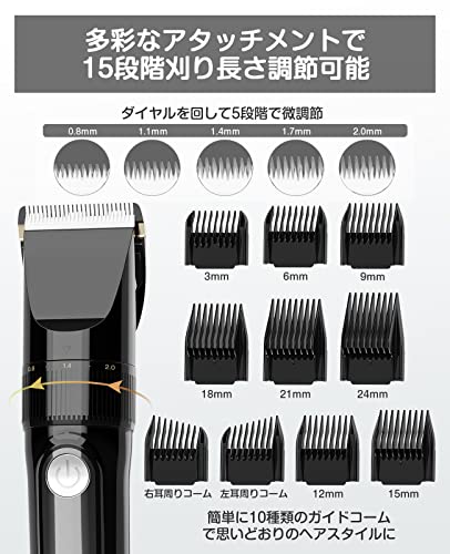 Ibealuty バリカン【2025新登場 USB充電式】ヘアカッター の商品画像 3