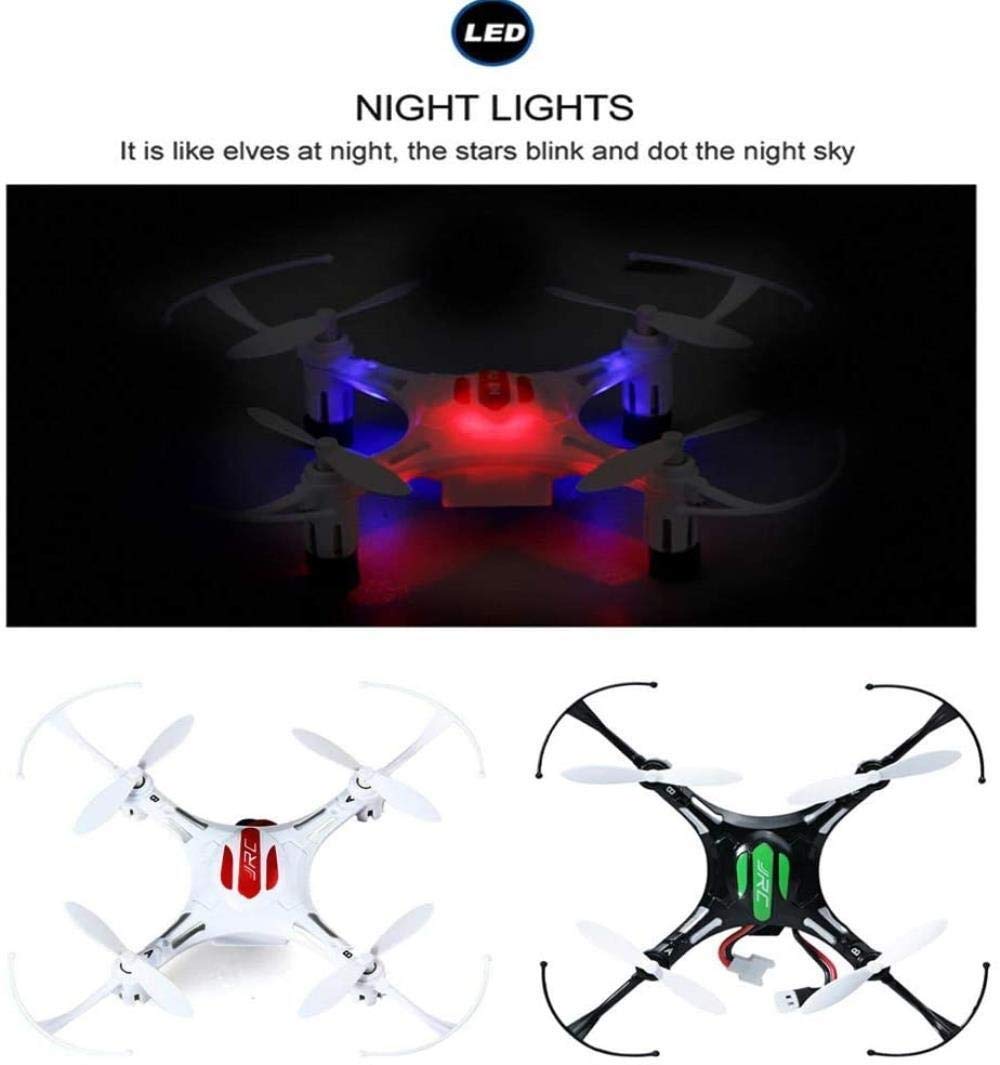 JSY 2,4 GHz pilot zdalnego sterowania Drone 4-kanałowy heksakopter 6-osiowy żyroskop 3D Flip sztuczne lot One Key Return lampy LED zdalnie sterowana zabawka (kolor : czarny)