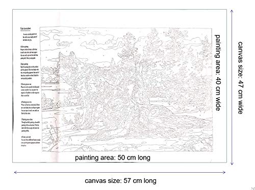 Northern Tree Malen nach Zahlen Painting by Numbers Kit DIY ölgemälde Kit für Erwachsene, Kinder, Anfänger Painting Set… – Bild 5
