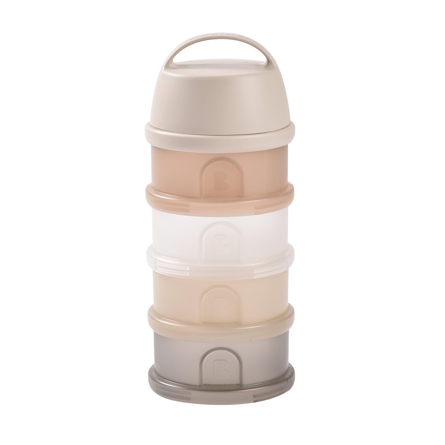 BEABA Formula and Snack Container, Baby Formula Dispenser, Toddler Baby Snack Storage Container, Holds up to 11 Doses of Milk Powder Per Compartment, Made in France, Oat