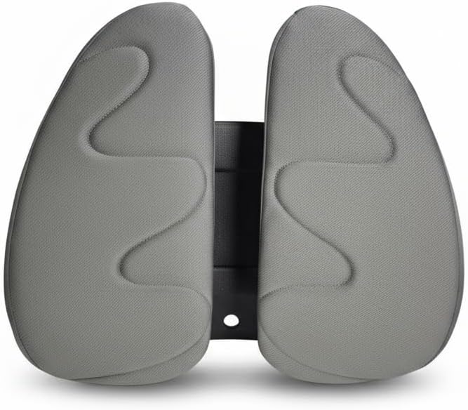 Ergonomic Lumbar Support for Office Chair, Double-Wing Design Back Support for Computer Chair, Adjustable Height Backrest for Lower Back Pain Relief, Breathable Mesh Posture Corrector for Car Seat