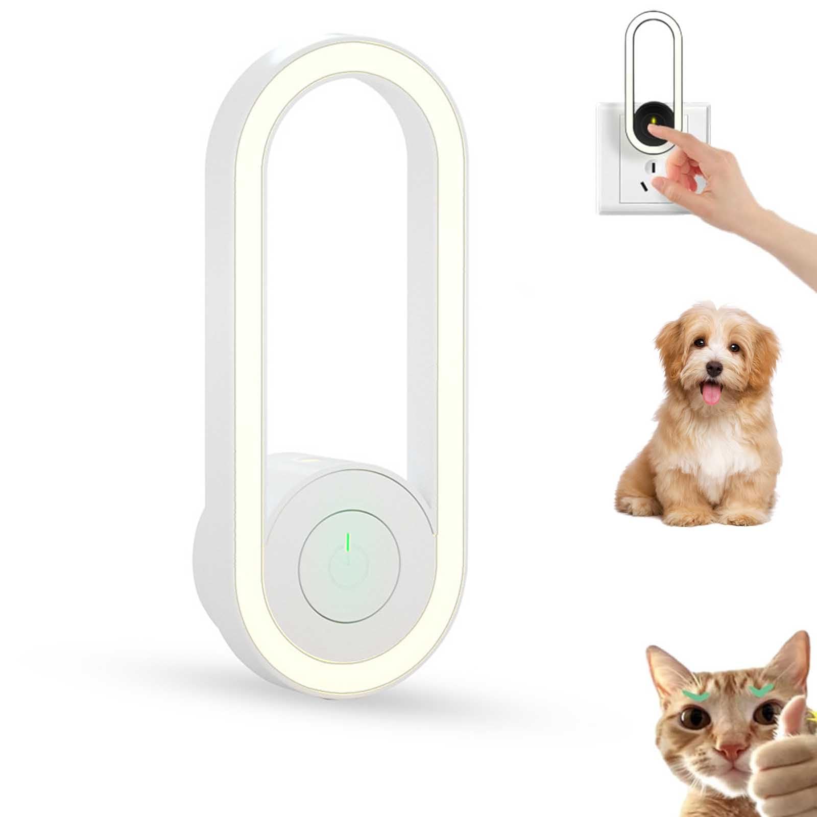 Pawshield Ultrasonic Home Guardian Cat Calmer Comfort Shield 360° per gatti protezione cani e gatti ambiente tranquillo white