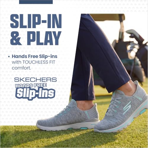 Image of Skechers Womens Go Walk 5 Relaxed Fit Slip-in Golf ShoeSneaker | Golf, Slip-ins, GOGA MAX, Water-Repellent, Spikeless, Relaxed Fit, Breathable, Lightweight, Soft Stride Cushioning
