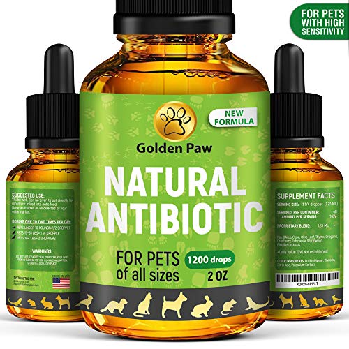 Natural Antibiot for Dogs - Immune System Booster for Dogs - Kennel Cough Remedy for Pets - UTI Treatment - Allergy Immune Supplement for Pets - Antibiotcs Alternative for Cats (2 oz)