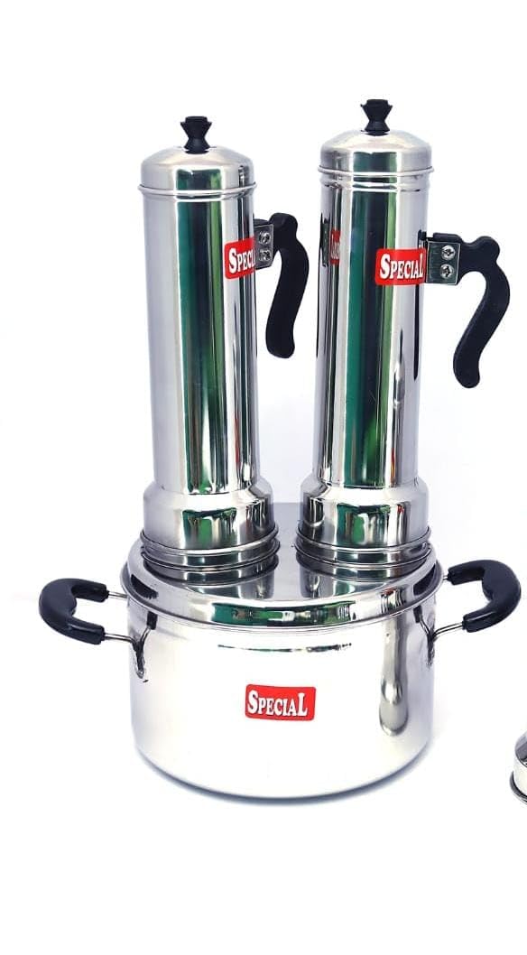 See full amazon price history chart for majestro Stainless Steel 2 Plus 1 Puttu Maker/Puttu Kudam/Induction Friendly Puttu Maker/Puttu Kudam with Steamer Plate (Silver_20cm x 20cm x 15cm) majestro Stainless Steel 2 Plus 1 Puttu Maker/Puttu Kudam/Induction Friendly Puttu Maker/Puttu Kudam with Steamer Plate (Silver_20cm x 20cm x 15cm) (B0D22F7WVJ) Amazon Price History, Amazon Price Tracker