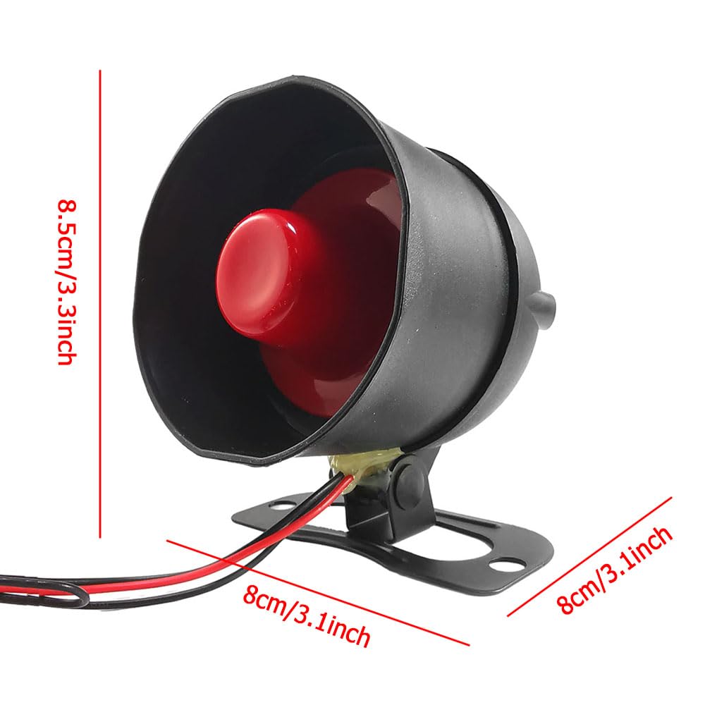 UniV/e*rsal Dispositif d'alarme de voiture, dispositif d'alarme de voiture, système d'alarme de vibration pour voiture 12 V, convient pour les voitures DC 12 V