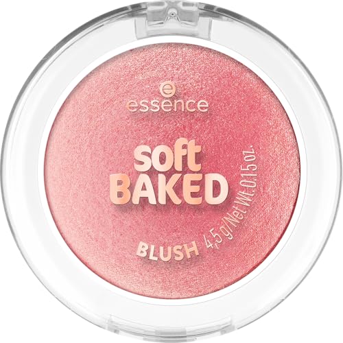 essence | Soft Baked Blush | Buildable Color & Radiant Glow | Silky-Soft Blendable Texture | Lightweight Natural Finish | Vegan & Cruelty Free (30 | Rose All Day)
