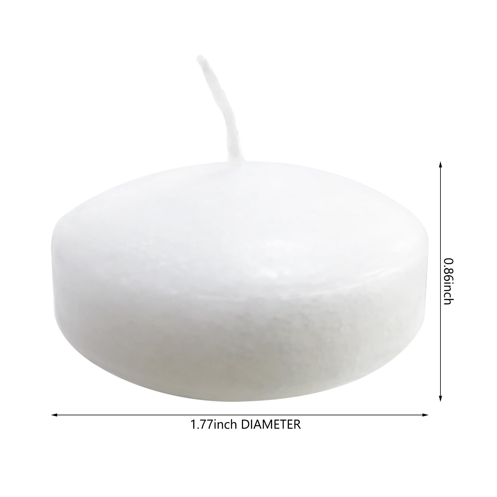 Amazon.co.jp: 24個 ホワイトフローティングキャンドル 無香料 垂れ