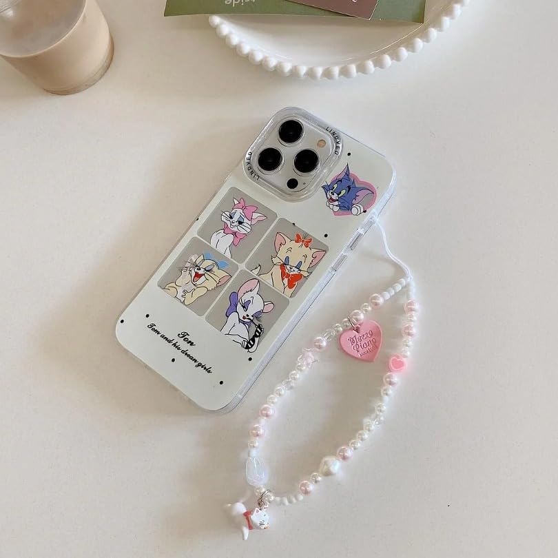 Image of Peeperly Back Cover Case for iPhone 13 Pro Max Scratch Resistant Anti-Slip TPU Shockproof Protective Durable Lively Cartoon Collage Fun Art Case for Girls & Women