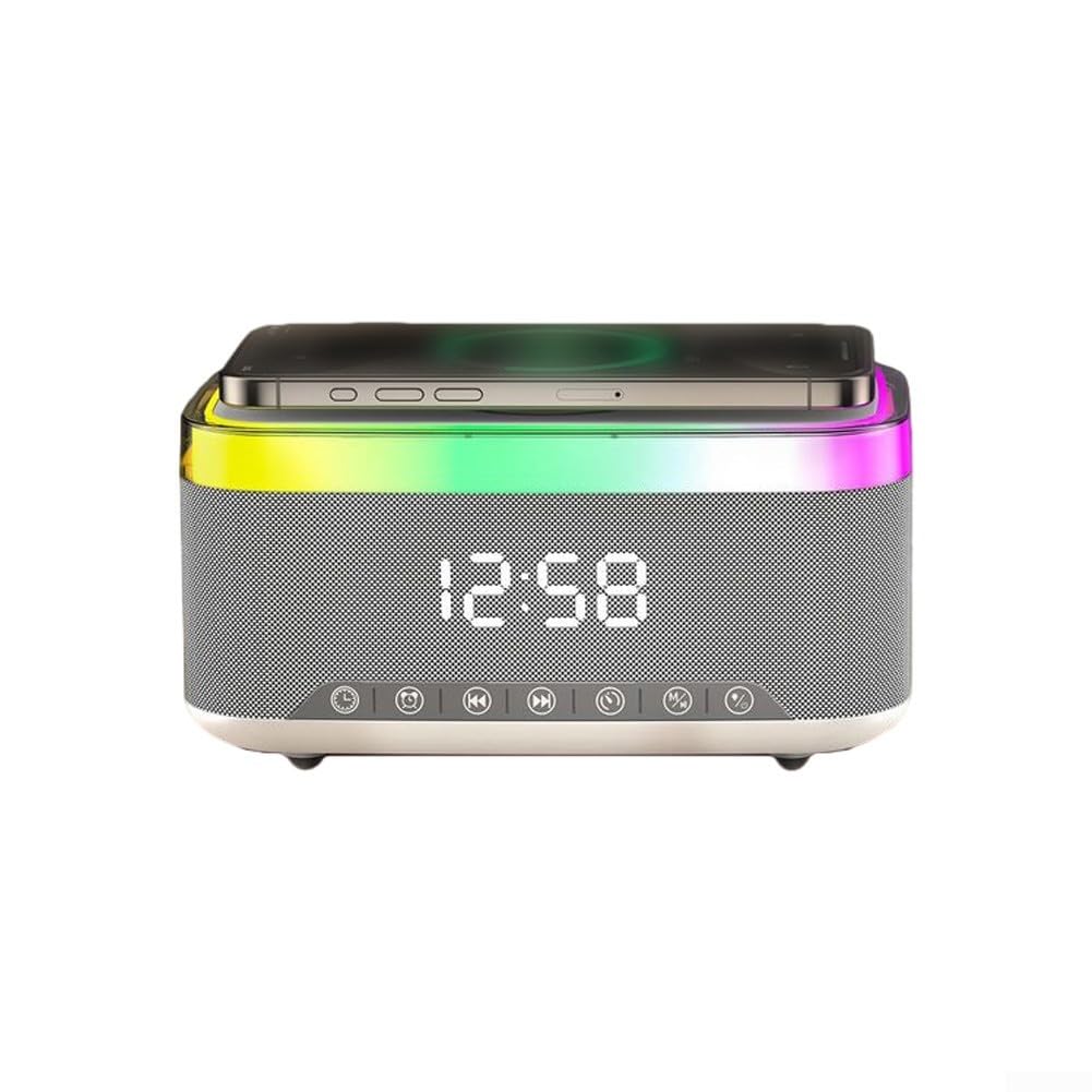 Cassa Portatile con per Luce Notturna RGB e per sveglia Cassa