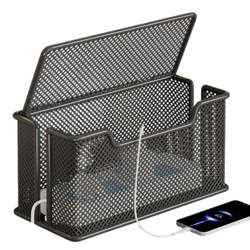 Organizador de cables multiusos y corrector de almacenamiento para escritorio y tira de enchufes