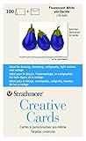 Strathmore 105-660-1 Creative Cards and Envelopes 5' x 6.875', 100 Pack, Fluorescent White/Deckle