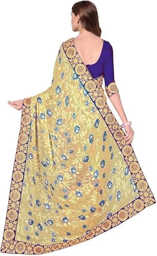 Jaffix-Saree-Party-Wear-Womens-Trendy-Embroidery-Work-in-Lace-Georgette-Saree-for-Wedding-Perfect-for-Festive-and-Special-Occasions-with-Unstitched-Blouse-Piece