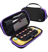 Large Carrying Case for Nintendo Switch Lite, Fits AC Adapter Wall Charger, Compatible with Hori ...