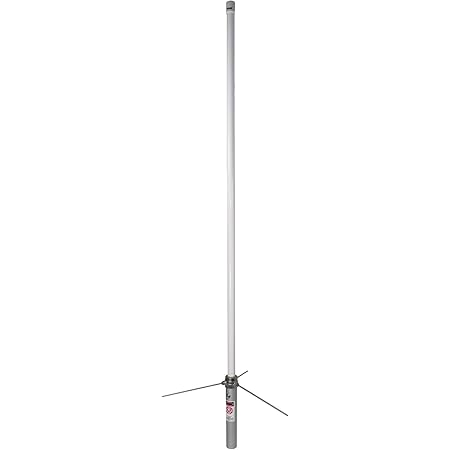 Tram 1477 Pre-Tuned 144MHz–148MHz VHF/430MHz–460MHz UHF Amateur Dual-Band Base Antenna (White Fiberglass)