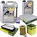 Produktbild QR-PARTS 69332155 Filter Set Inspektionspaket 6 Liter Motoröl Top Tec 4100 5W-40 MANN-FILTER Innenraumfilter Luftfilter Ölfilter