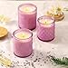 DARJEN 12 Pack Purple Candle Jars for Making Candles- 3 Styles Glass Candle Making Jars Bulk with Bamboo Lids and Labels, Candle Making Supplies Candle Vessels for Home Decor